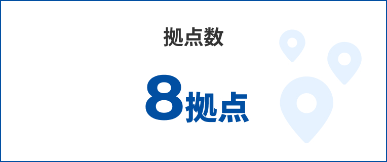 拠点数 8拠点
